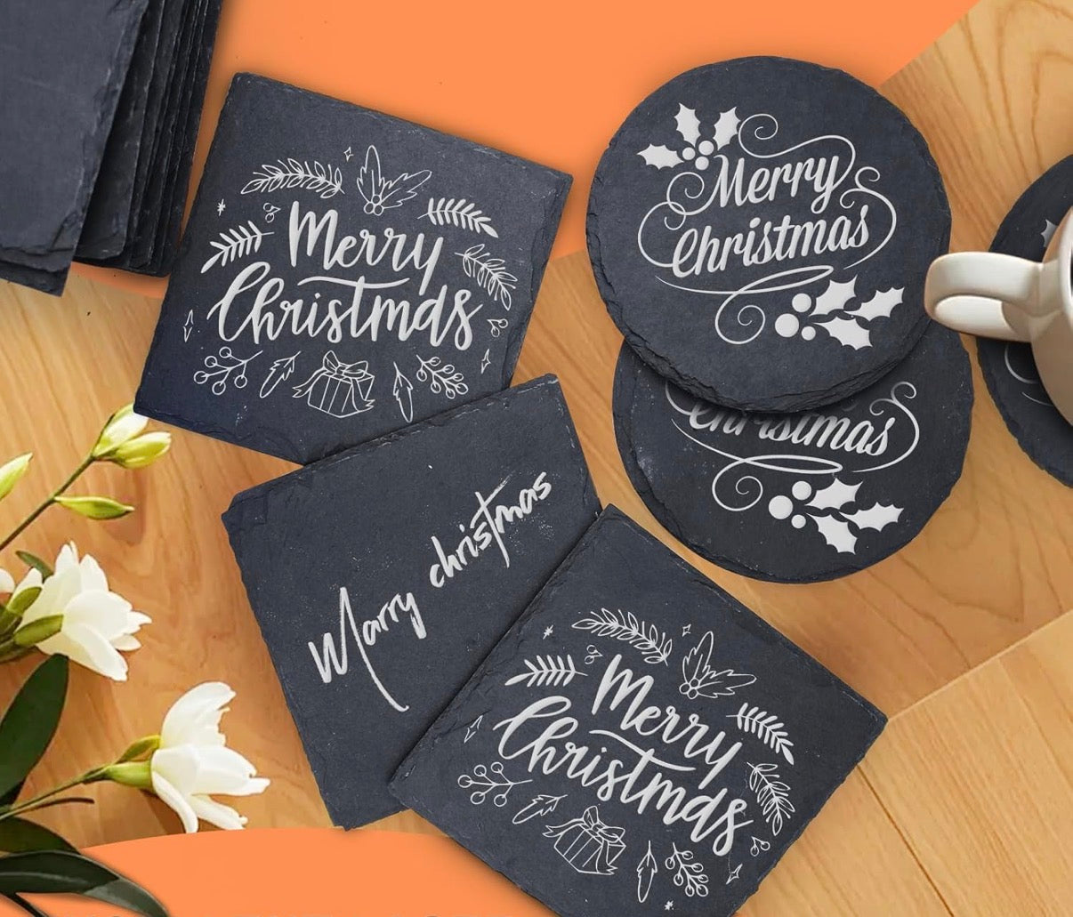 Personalized Coasters 4 inch (SET OF 4)