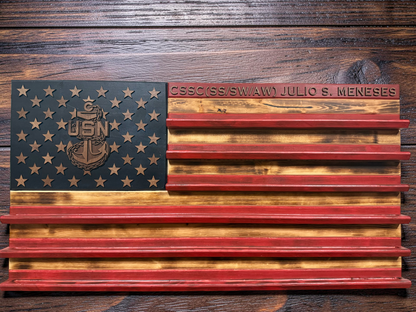 American Flag Challenge coin holder