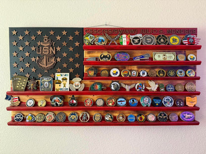 American Flag Challenge coin holder